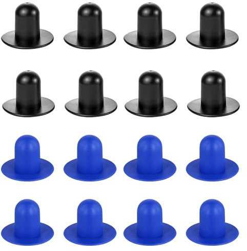 BDSHUNBF 8 Pack Pool Wall Plugs, Swimming Pool Filter Pump Strainer Hole Plug Stopper, Pool Wall Plugs Replacement, Pool Plug Stopper, Pool Plugs for Above Ground Pool (Blue, Black)