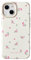 Reownest Schutzhülle für iPhone 15 Hülle, Süßes Blumen Muster, Aesthetic Design für Damen und Mädchen, Weiche TPU Silikon, Stoßstange Handyhülle - Beige
