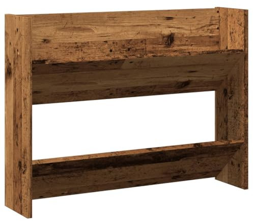 vidaXL Wand-Schuhregal Altholz-Optik 80x18x60 cm Holzwerkstoff, Wandschuhregal, Schuhablage, Wandregal Schuhe, Schuhregal, Wand-Schuhablage, Flurregal