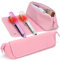 BAQRAXIA Hitzeschutz Etui, Hitzebeständige Tasche mit Feuerfester Matte für Glätteisen, Hair Tools Reisetasche (Pink)