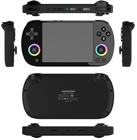 Meiurlex RG40XX H Console de jeu portable avec sac, système Linux 64 bits, écran IPS de 4,0, console de jeu vidéo rétro, 256 G/14 000 jeux