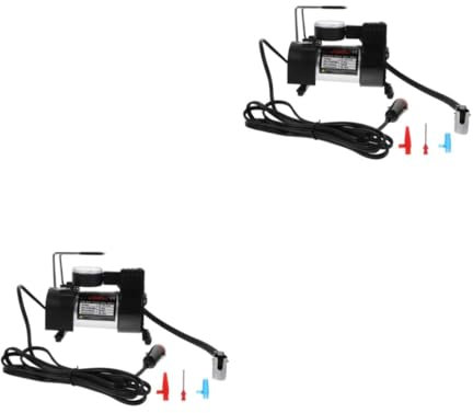 Gatuida 2sätze Tragbare Auto Reifenkompressor Effiziente Luftpumpe Für Pkw Mit Integriertem Druckmesser Und - Für Notfälle Der Straße