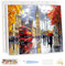 MEIYUDA Peinture par Numero Adulte avec Cadre, Paysage Londonien Kit de Peinture à l'Huile sur Toile par Numéro, Débutants Peinture Acrylique Pigmentée, Decoration Maison Cadeau 40x30cm