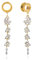 DOEARKO Flesh Tunnel mit Anhänger Silber Ohr Piercing Double Flared Schmuck Edelstahl Expander Ohrplugs für Frauen und Männer Gold 16mm