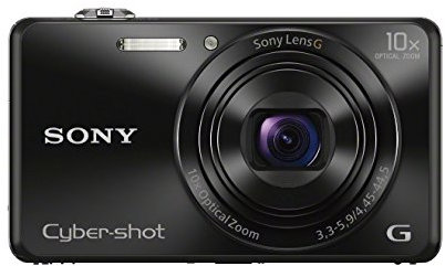 Sony DSC-WX220 Digital Camera 18 Megapixel 10x Optical Zoom 6.8 cm (2.7 Inch) LCD Display NFC WiFi Black (Renewed)