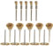 Boxonly Juego de 15 cepillos de alambre de latón suave, accesorios de herramienta giratoria con vástago de 3 mm para Dremel, eliminación de óxido, pulido, limpieza, preparación de superficies para
