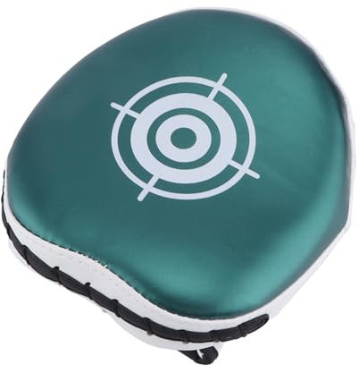 Jwthee Boxpolster für Erwachsene und Kinder, Leder-Fokuspratzen für Kampfsport, Boxtraining, Gebogene Schlagpratzen für Karate, Kickboxen (Grün)