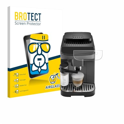BROTECT Schutzglas für DeLonghi Magnifica Evo | Transparenter Displayschutz Made in Germany Schutzfolie Panzer Folie Glas 9H Anti-Fingerprint Einfache Montage Clear