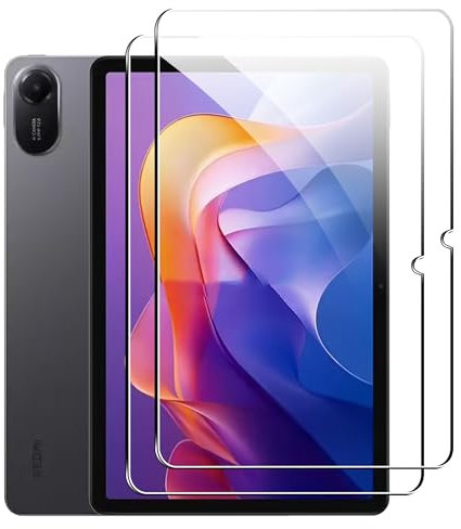 Fitudoos [2 Pack] Cristal Templado protector de pantalla para Redmi Pad 2/Pad 2 Play Bundle 11 2025,[9H Dureza] [Alta Definicion 0.3mm],Sin Burbujas.