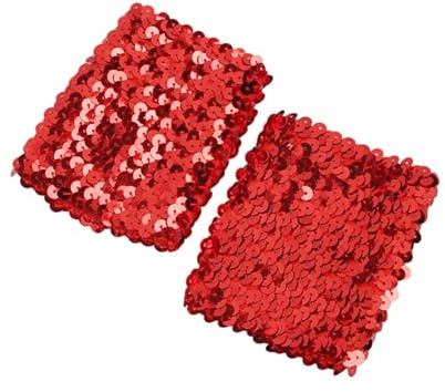 Yjcnelcr Stilvolle, Dehnbare, elastische Armstulpen mit glitzernden Pailletten für Party-Kostüme. Damen-Manschetten-Armstulpen