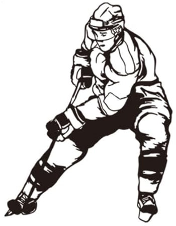 ZZTWER Wandfiguren Eishockey -Wandaufkleber abnehmbare Tapete kreative Aufkleber Wandkunstaufkleber Wohnzimmer Schlafzimmer Aufkleber Wandsticker