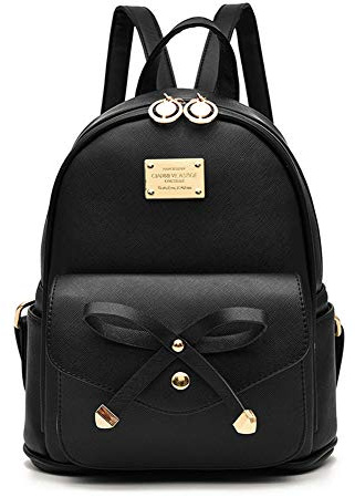 I IHAYNER Mini Rucksack für Teenager Mädchen 3PCS Niedlicher Mode Rucksack Tasche Kleiner Reise Daypack mit Pompom Schultertasche für Damen
