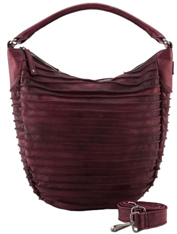 FREDsBRUDER Schultertasche Umhängetasche Riffeltier S Dark Red weinrot