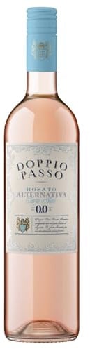 Doppio Passo Rosato Alternativa 0,0% vol. – Alkoholfreier, halbtrockener Roséwein aus Italien (1 x 0,75l)