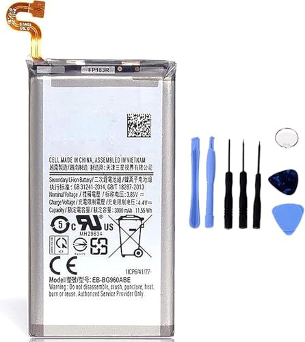 Battery Compatible with Samsung Galaxy S9+ Plus G965F EB-BG965ABE High Capacity 3500mH + Free Fitting Kit