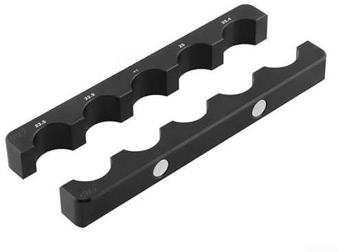 Rehoetom Aluminum Alloy Repair Vise Clamp for Hub, Fork, Wheel & Crankset Maintenance – 5mm to 45mm Axle Compatibility, Magnetic Base, Lightweight(MODEL - BLACK)