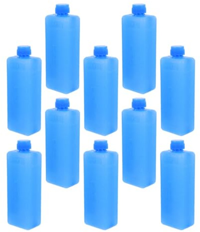 HOMSFOU 10 Pièces Poche de Glace Réutilisable pour Ventilateur Climatiseur, Bloc Réfrigérant Bleu en Pe, Refroidissement Rapide pour Été, Compatible Réservoir D'eau en Bureau