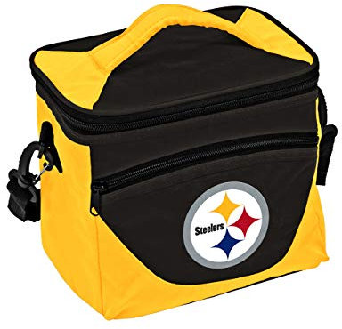 Logo Brands NFL 9-can Obama Kühler mit Front Dry Storage Tasche und Schultergurt, 625-55H, schwarz