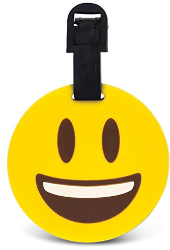Taggage Smiley Emoji Gepäckanhänger mit Emoticon-Motiv, Reisezubehör