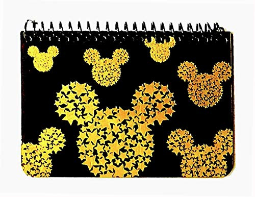 Disney Mickey Mouse Black Spiral Autograph Book - Gold (STARHEAD)