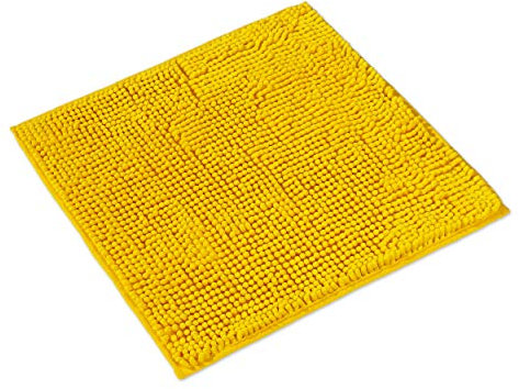 WohnDirect Badematte 45x45cm | Gelb | rutschfest & Waschbar, Badezimmerteppich zum Set kombinierbar, Badvorleger, WC Garnitur, Badteppich, Oeko-TEX Zertifiziert