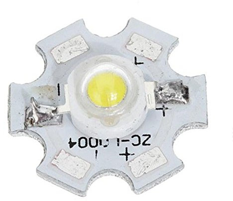 MASUNN 1-3W Aluminum Alloy Lamp Bead Base Plate 3.2-3.4V (Flashlight Accessories) - 3W