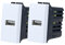 2 Pezzi Presa USB Da Muro, Caricatore USB 5V 2,1A, Compatibile Con Bticino Living Light (Bianco)