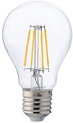 Braytron E27 LED Filament Leuchtmittel Birne 6 Watt 600 Lumen standard Edison Gewinde Kaltweiß