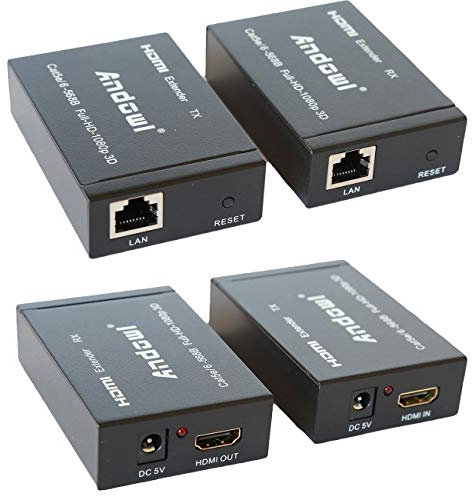 HDMI extender ethernet cavo di rete lan over cat5e cat6 60 metri hdmi 3d 1080p