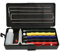 CHICIRIS Knife Sharpening System, Professional Kitchen Fix-Angle Knife Sharpener System Kit with Extra Coarse, Coarse, Medium, Fine, Extra Fine Grinds, Black