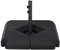Outsunny Base de Parasol Pied de Parasol 4 Plaques Durable Acier HDPE - A remplir d'eau jusqu'à 60 kg ou de Sable jusqu'à 72 kg - dim. 80 x 80 x 56 cm Noir