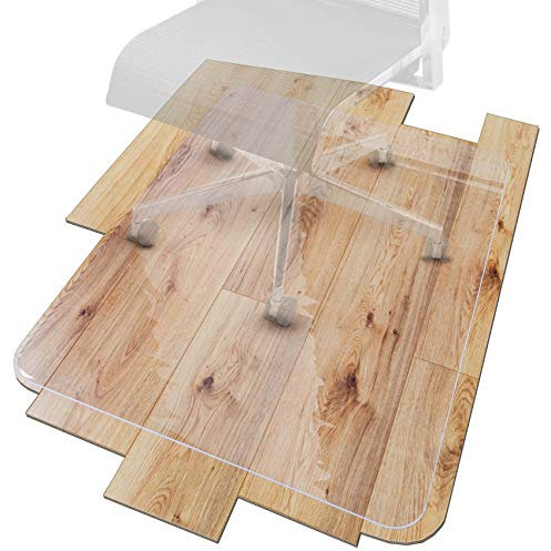 ANRO Bodenschutzmatte Transparent Schutzmatte Schonmatte rutschfest für Hartböden 36 Größen Bürostuhlunterlage 89x180cm Rechteck