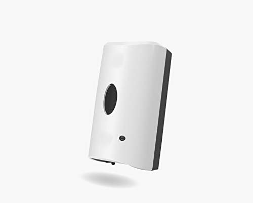 Nityam TakingCare - Distributeur de Gel Hydroalcoolique en Spray Liquide, sans Contact, Fonctionne avec Piles, avec Support Mural (Automatique) Blanc FSTKDG_CU_810 Petit