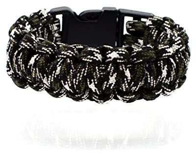 BDM - Pulsera de Paracord supervivencia de Color Azul paracaidas - Modelo 2