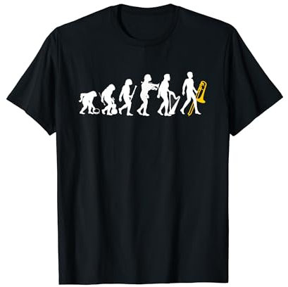 Tolles Posaune Evolution Geschenk Messing Musik Kapelle T-Shirt