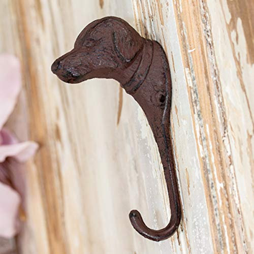 Antikas - Patère porte-manteau, crochet pour chien, porte-serviettes, crochet en fonte