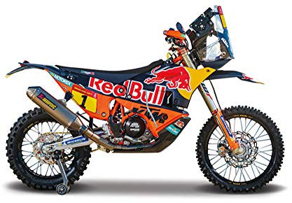 Bburago WRB KTM 450 RALLY FACTORY EDITION Motorbike (2019) PRICE - 1:18 Scale - Incredibly Detailed Die Cast Replica Collectible Motorcycle Model