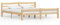 vidaXL Kiefernholz Massiv Bettgestell Holzbett Futonbett Bett Doppelbett Massivholzbett Bettrahmen Lattenrost Schlafzimmerbett 180x200cm