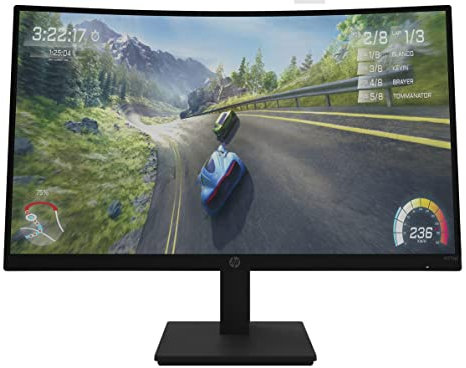 HP X27c Écran gaming incurvé 27 Full HD Noir (HDMI/DisplayPort, 1920 x 1080, 16:9, 165 Hz, 1 ms, AMD Free-SYNC)