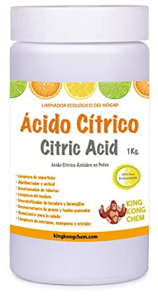 ÁCIDO CÍTRICO 1 kg – Limpiador del Hogar - Incluye cacito dosificador - 100% Puro y Biodegradable - Para Cocinas, Baños y Hogar en general - DIASA