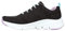 Skechers Arch Fit Keep It Up, Zapatillas Deportivas Mujer, Negro (Black/Lavender), 42 EU