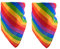 KAIAIWLUO Kopftuch Rainbow Regenbogen Muster,2 Stück Regenbogen Gestreiften LGBT Stolz Bandana Stirnband Armband Kopftuch Set Große Indoor Outdoor LGBT Regenbogen Fahne Gay Pride Festival
