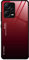 DEDUX Hülle für Xiaomi Redmi Note 12 Pro+ Plus 5G Handyhülle, Hülle Farbverlauf Glas und TPU Schutzhülle Case Cover für Xiaomi Redmi Note 12 Pro+ Plus 5G (Rot/Schwarz)