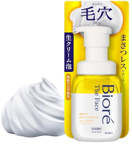 Biore The Face Facial Wash Foam 200ml - Smooth Clear