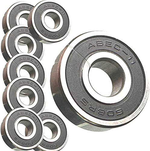 Fantic26 Kugellager 608 2 RS Abec 11 I Stunt Scooter I Kinder Trick Roller I Skate Longboard I Inliner I Skates I Rollschuhe I Bearings I Radlager (Skate-/Longboard Set (8Stk.))