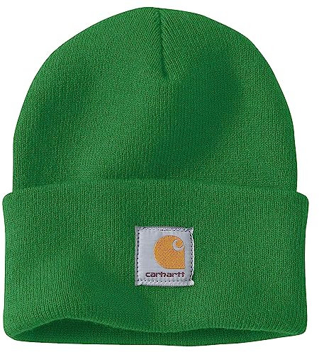 Carhatt Mens Knit Cuffed Beanie, Holly Green, One size
