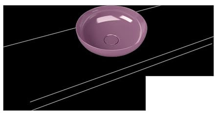 Kaldewei MIENA Waschtisch-Schale, 3180, rund, ohne Überlauf, Durchmesser 450mm, 0, 909306003680, Farbe: sweet love