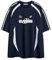 Aelfric Eden Herren Sommer Fußball Shirt Damen Oversized Rundhals Kurzarm Vintage Raglan Jersey Basic Tshirt mit Stripes Casual Oberteile Streetwear Blau, S