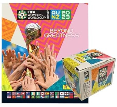 Panini Frauen WM 2023 Sticker - 1x Stickeralbum + 1x Display mit je 50 Stickertüten