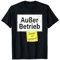 Faultier Sprüche für Spaß mit Kollegen im Büro - Außer Betrieb Techniker Ist Informiert Faul Lustiges Damen T-Shirt Schwarz Klein EU 38-40